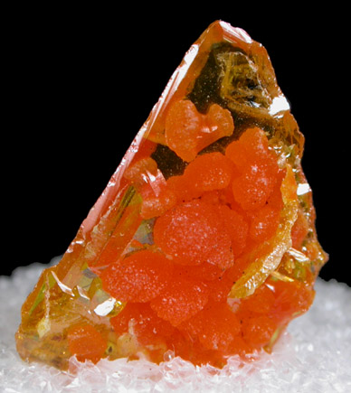 Mimetite on Wulfenite from Sierra de Los Lamentos, Chihuahua, Mexico