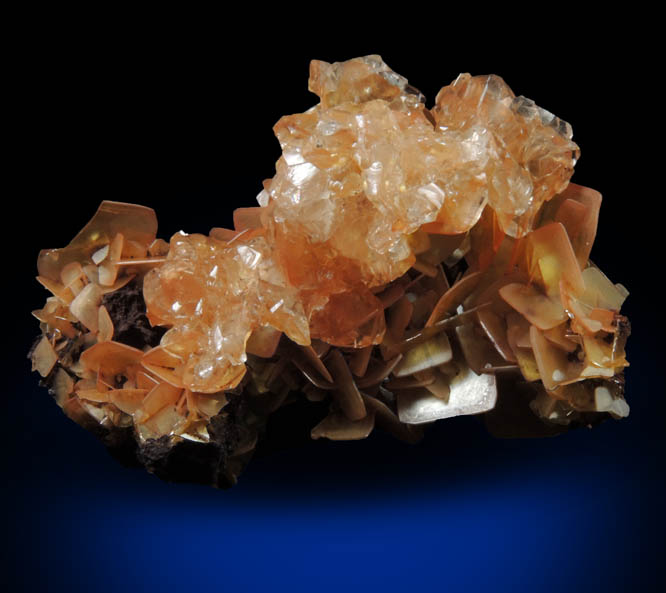 Wulfenite with Calcite from Defiance Mine, Courtland-Gleeson District, Cochise County, Arizona