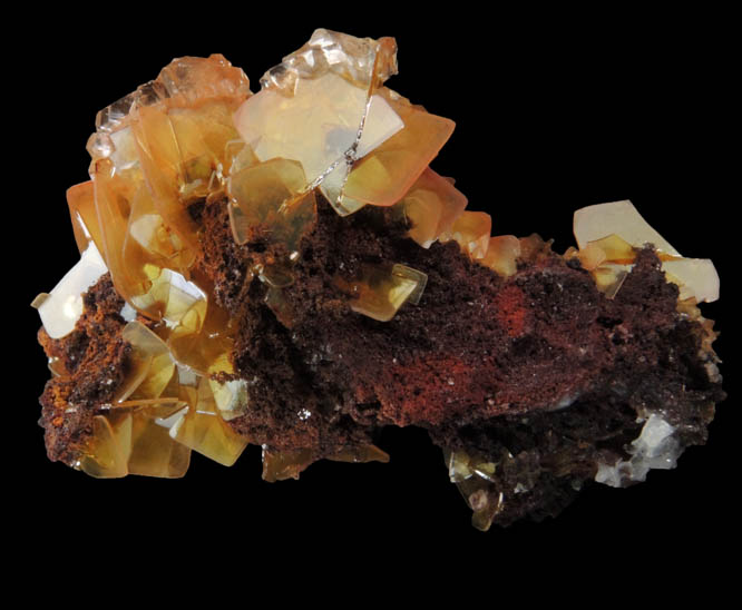 Wulfenite with Calcite from Defiance Mine, Courtland-Gleeson District, Cochise County, Arizona