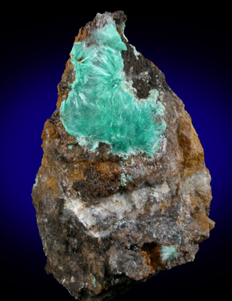 Aurichalcite from 79 Mine, Banner District, near Hayden, Gila County, Arizona