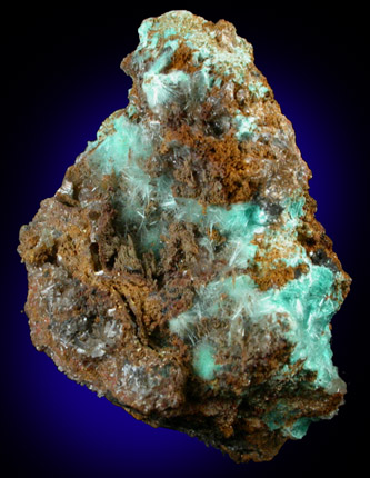 Aurichalcite from 79 Mine, Banner District, near Hayden, Gila County, Arizona