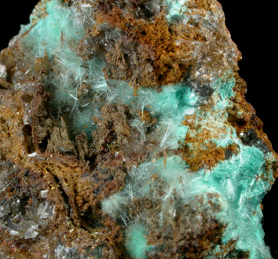 Aurichalcite from 79 Mine, Banner District, near Hayden, Gila County, Arizona