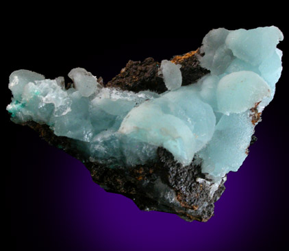 Hemimorphite from 79 Mine, Banner District, near Hayden, Gila County, Arizona