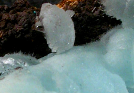 Hemimorphite from 79 Mine, Banner District, near Hayden, Gila County, Arizona