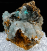 Hemimorphite with Aurichalcite from 79 Mine, Banner District, near Hayden, Gila County, Arizona
