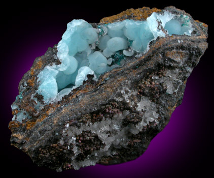 Hemimorphite from 79 Mine, Banner District, near Hayden, Gila County, Arizona