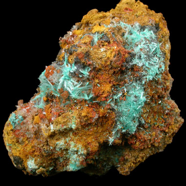 Aurichalcite from 79 Mine, Banner District, near Hayden, Gila County, Arizona