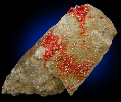 Vanadinite from Apache Mine (Vanadium Shaft), 8 km north of Globe, Gila County, Arizona