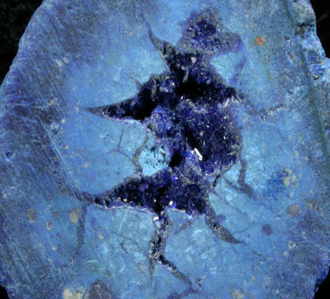 Azurite Nodule from Blue Ball Mine, 4.8 km south of Miami, Gila County, Arizona