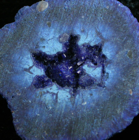 Azurite Nodule from Blue Ball Mine, 4.8 km south of Miami, Gila County, Arizona