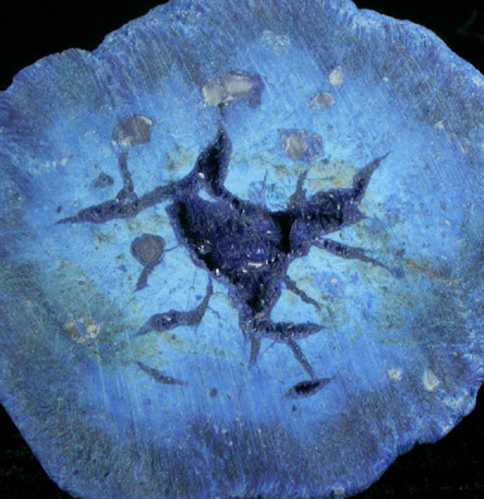 Azurite Nodule from Blue Ball Mine, 4.8 km south of Miami, Gila County, Arizona