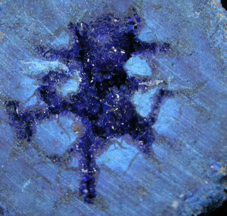 Azurite Nodule from Blue Ball Mine, 4.8 km south of Miami, Gila County, Arizona