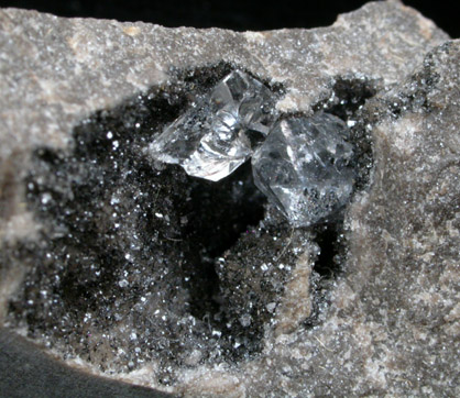 Quartz var. Herkimer Diamond from Middleville, Herkimer County, New York