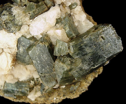 Uralite (amphibole pseudomorphs after a clinopyroxene) from Alexandria Bay, Jefferson County, New York