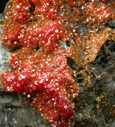 Vanadinite from Apache Mine (Vanadium Shaft), 8 km north of Globe, Gila County, Arizona