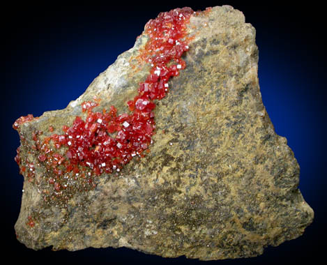 Vanadinite from Apache Mine (Vanadium Shaft), 8 km north of Globe, Gila County, Arizona