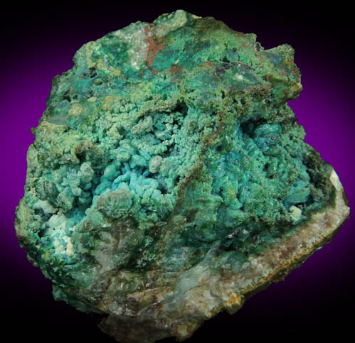 Chrysocolla pseudomorphs after Hemimorphite from 79 Mine, Banner District, near Hayden, Gila County, Arizona