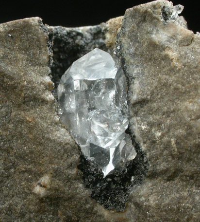 Quartz var. Herkimer Diamond from Middleville, Herkimer County, New York