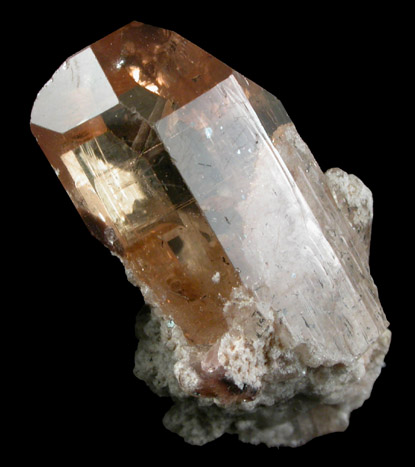 Topaz with Hematite from Topaz Mountain, Thomas Range, Juab County, Utah