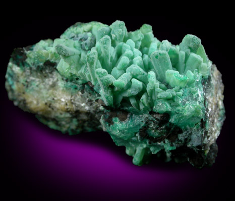 Chrysocolla pseudomorphs after Hemimorphite from 79 Mine, Banner District, near Hayden, Gila County, Arizona