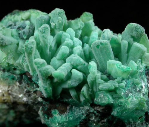 Chrysocolla pseudomorphs after Hemimorphite from 79 Mine, Banner District, near Hayden, Gila County, Arizona