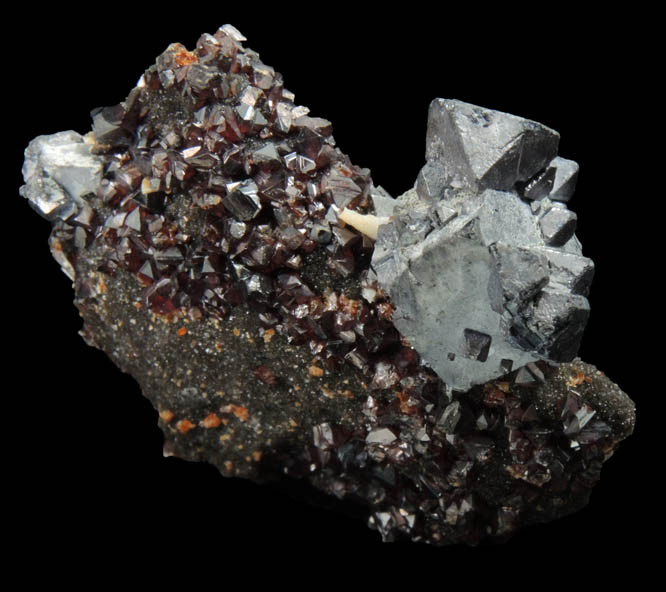 Galena on Sphalerite from Picher District, Ottawa County, Oklahoma