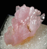 Quartz var. Rose Quartz Crystals from Lavra da Ilha, Taquaral, Jequitinhonha River, Minas Gerais, Brazil