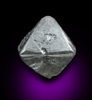 Diamond (2.77 carat octahedral crystal) from Northern Cape Province, South Africa