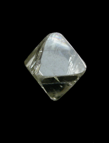 Diamond (0.42 carat octahedral crystal) from Mirny, Republic of Sakha (Yakutia), Siberia, Russia