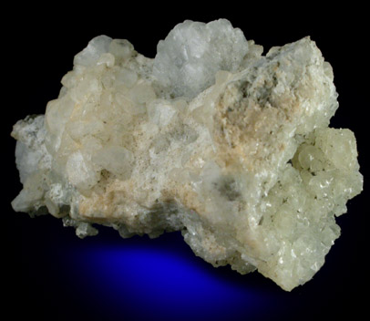 Prehnite with Calcite from Summit Quarry, Union County, New Jersey