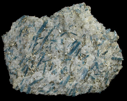 Kyanite with Pyrite from Cullen, Charlotte County, Virginia