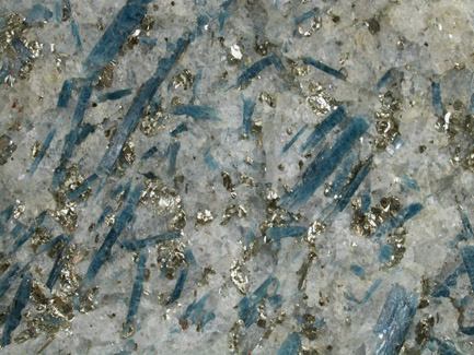 Kyanite with Pyrite from Cullen, Charlotte County, Virginia