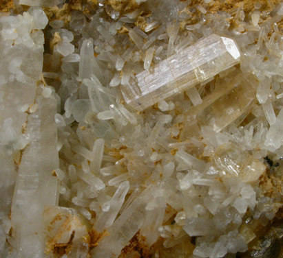 Topaz on Quartz from Schneckenstein, near Klingenthal, Vogtland, Obersachsen, Germany