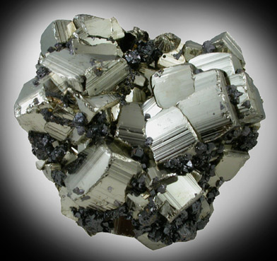 Pyrite with Sphalerite from Huanzala Mine, Huanuco Province, Peru