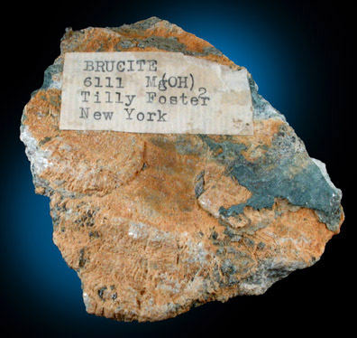 Brucite from Tilly Foster Iron Mine, near Brewster, Putnam County, New York