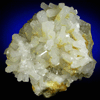 Celestine on Sulfur from Agrigento District (Girgenti), Sicily, Italy