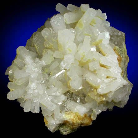 Celestine on Sulfur from Agrigento District (Girgenti), Sicily, Italy