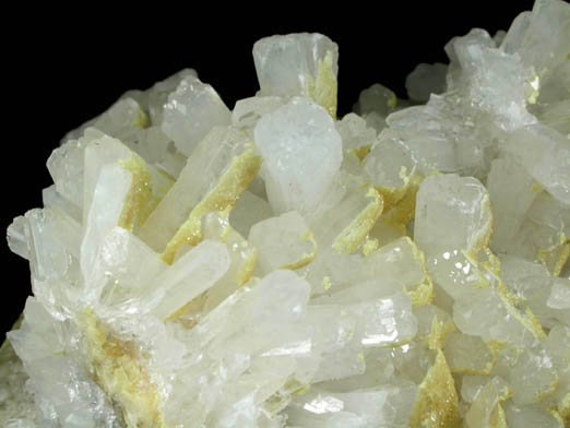 Celestine on Sulfur from Agrigento District (Girgenti), Sicily, Italy