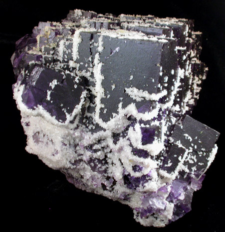 Fluorite with Calcite from old Blue Diggin Mine, Rosiclare District, Hardin County, Illinois