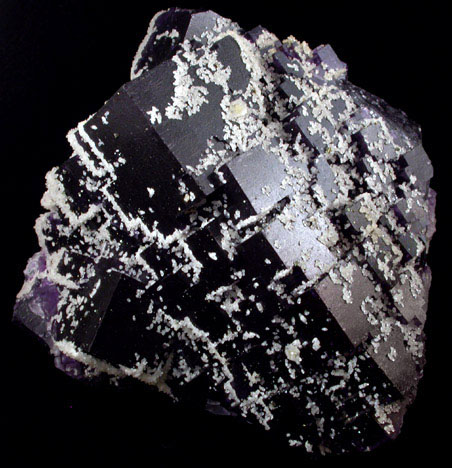 Fluorite with Calcite from old Blue Diggin Mine, Rosiclare District, Hardin County, Illinois