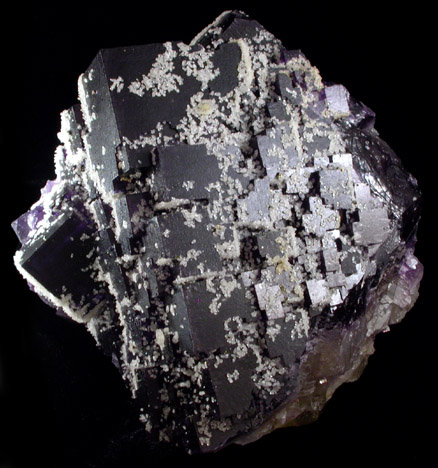 Fluorite with Calcite from old Blue Diggin Mine, Rosiclare District, Hardin County, Illinois