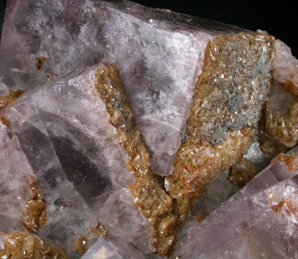 Fluorite with Siderite from Boltsburn Mine, Rookhope, County Durham, England