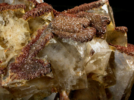 Fluorite with Siderite from Boltsburn Mine, Rookhope, County Durham, England