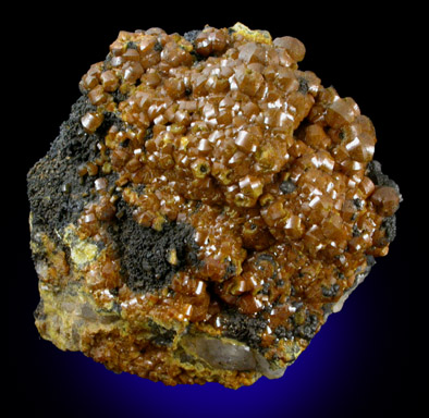 Mimetite var. Campylite with Coronadite from Dry Gill Mine, Caldbeck Fells, Cumbria, England