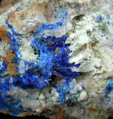 Linarite and Caledonite from Grand Reef Mine, Aravaipa District, Graham County, Arizona