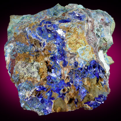 Linarite from Grand Reef Mine, Aravaipa District, Graham County, Arizona