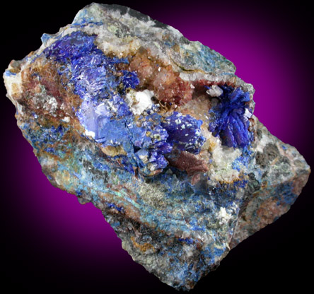 Linarite from Grand Reef Mine, Aravaipa District, Graham County, Arizona