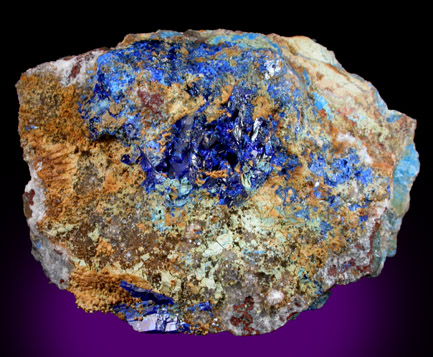 Linarite from Grand Reef Mine, Aravaipa District, Graham County, Arizona