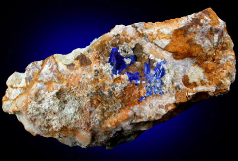 Linarite and Anglesite from Grand Reef Mine, Aravaipa District, Graham County, Arizona
