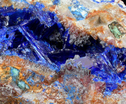 Linarite from Grand Reef Mine, Aravaipa District, Graham County, Arizona